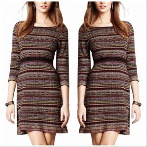 Anthropologie Fair Isle Sweater Dress